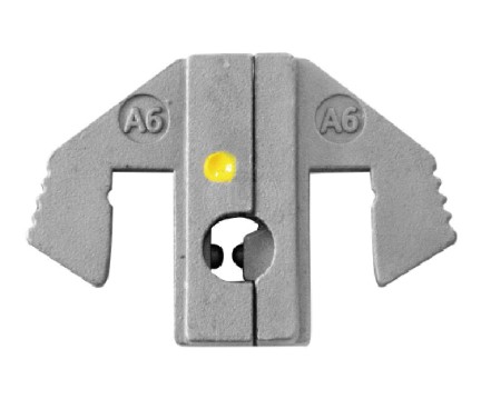 Klämkäft A6 för isolerade flaggkabelskor 4-6mm2