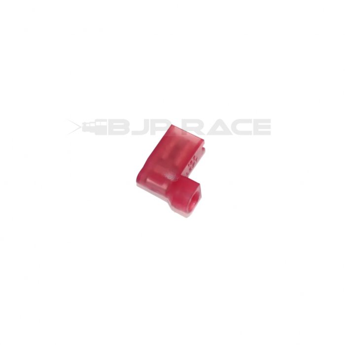 Flaggkabelsko 4,8mm röd hona 10-Pack