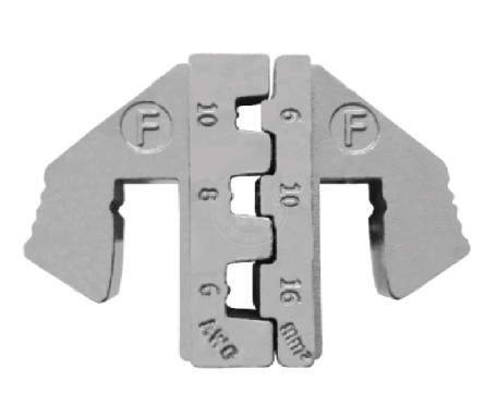 Klämkäft F för kabeländhylsor 6-10mm2