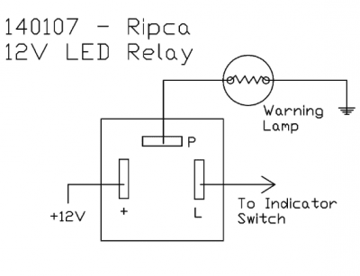 Blinkersrelä 12V Led
