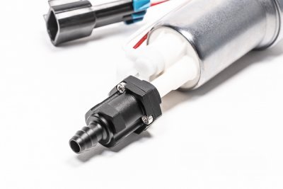 Radium check valve with 10mm barb to pump