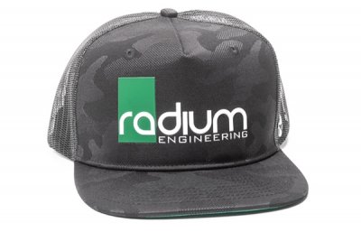 Radium Black camo trucker Hat