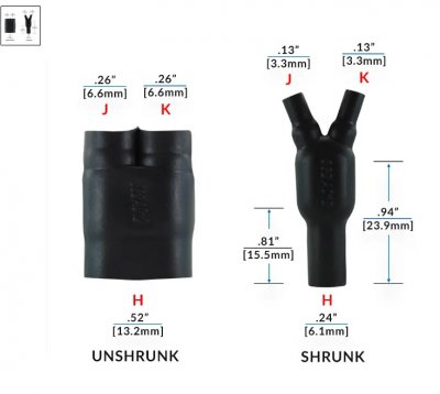 Krymphylsa Y-kors Raychem 6/3,3-3,3