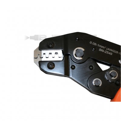 Klämtång för öppna oisolerade kabelskor 0,08-1,0mm2 kabel