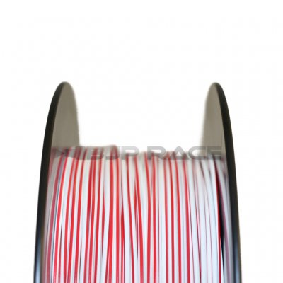 Vit/Röd 4.0mm2 kabel 5 Meter