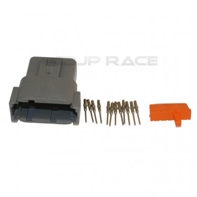 Deutsch DTM 12-pol Hona med solida stift