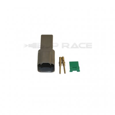 Deutsch DT 2-pol Female with solid pins