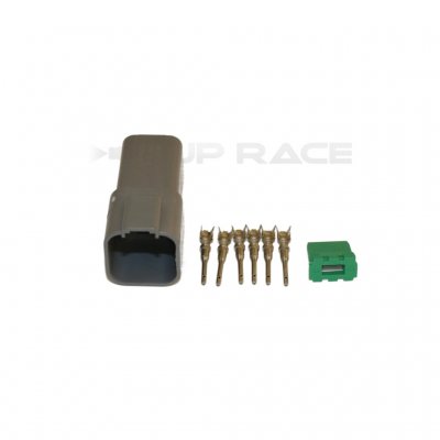 Deutsch DT 6-pol Hona med stämplade stift