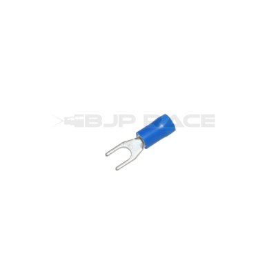 Kabelsko blå gaffel 4,3mm 10-Pack