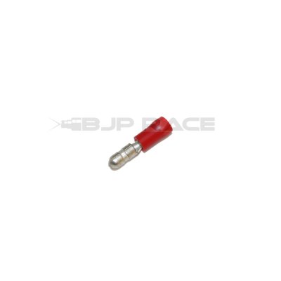 Terminal red round male 4mm 10-Pack