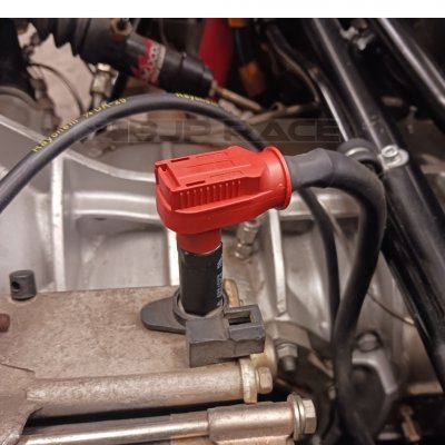 Svart Radlok 150A snabbkoppling 8mm 35mm2 