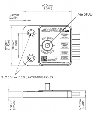 Electrical main switch Cartek X-Club