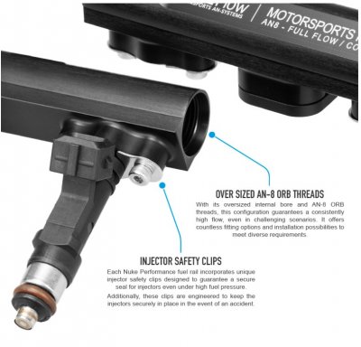 Volvo vit motor 960, S90, V90 Nuke Fuelrail
