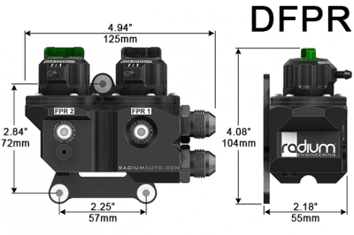 Radium DFPR, tryckregulator med 2 stycken olika tryck 