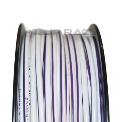 White/Purple 0.5mm2 cable