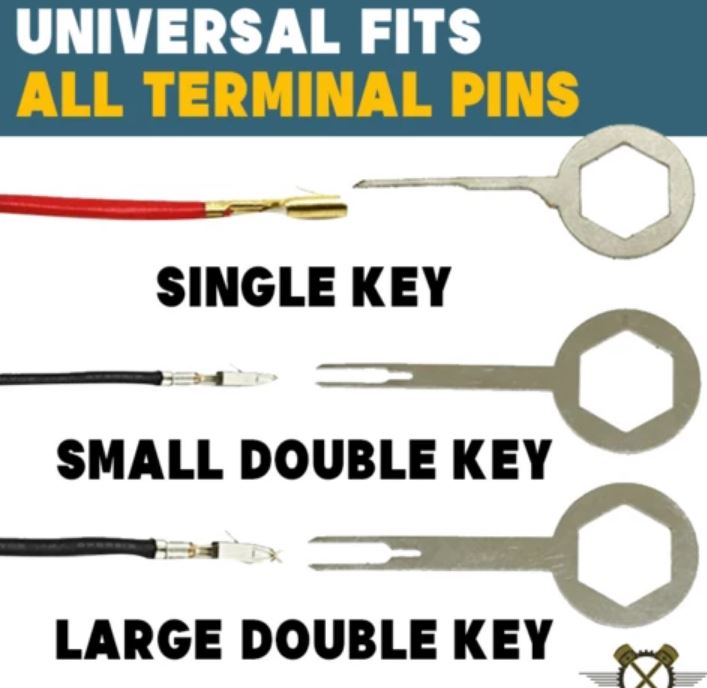 76 Pieces Pins Terminals Removal Tools Auto Terminal Pin Extractor Puller Repair Remover Key Tools for Most Connector Terminals 